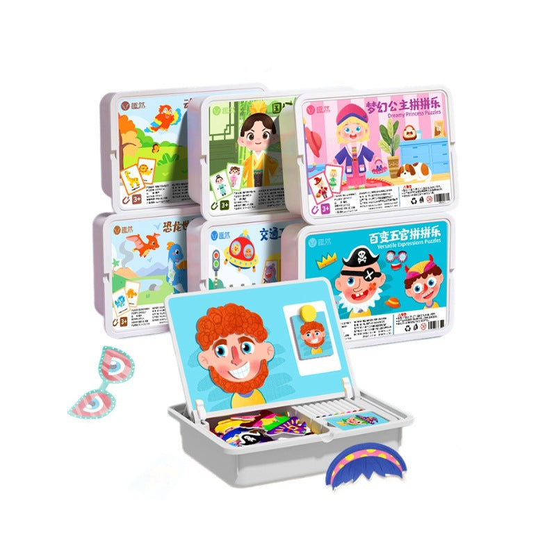 🔥While Supplies Last 50% OFF!🎉 Magnetic Puzzle Dress-Up Game Children's Double-Sided Educational Toy Portable Preschool Learning Toy
