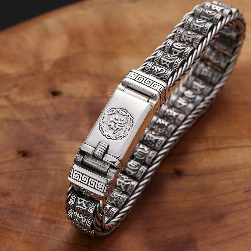 💥Six Character Truth-Prayer Wheel Bracelet⛓️