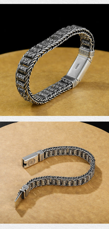 💥Six Character Truth-Prayer Wheel Bracelet⛓️