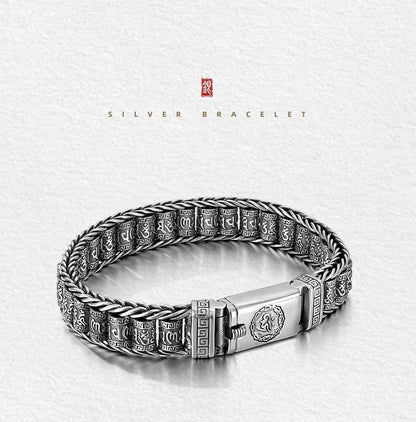 💥Six Character Truth-Prayer Wheel Bracelet⛓️