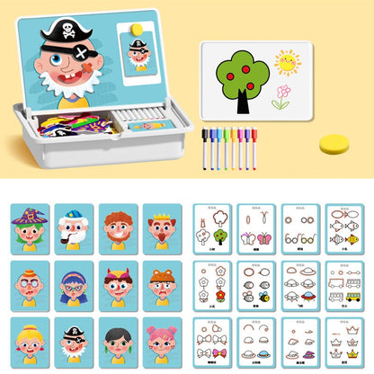 🔥While Supplies Last 50% OFF!🎉 Magnetic Puzzle Dress-Up Game Children's Double-Sided Educational Toy Portable Preschool Learning Toy