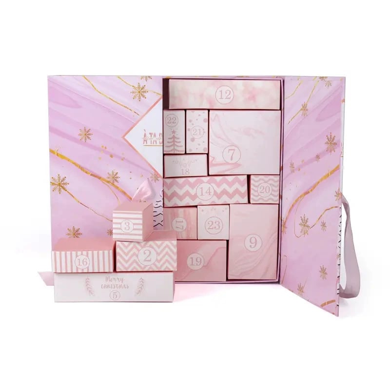 🎁 24 Days of Surprises — Pink Marble Advent Calendar 2025