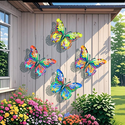Brand New 2026✨🦋4Pcs Butterfly Metal Wall Decor