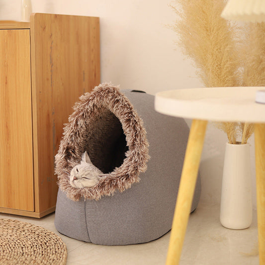 💥Hot sale 🐾OFFWinter Warm Pet Cave Bed