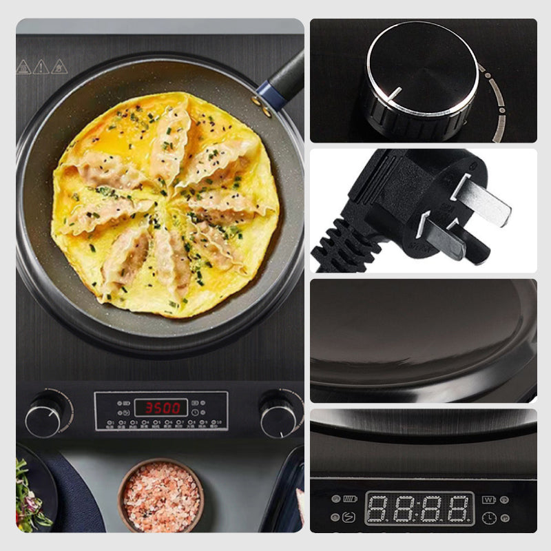 ⚡3500-watt Induction Hob, 10 Temperature Settings
