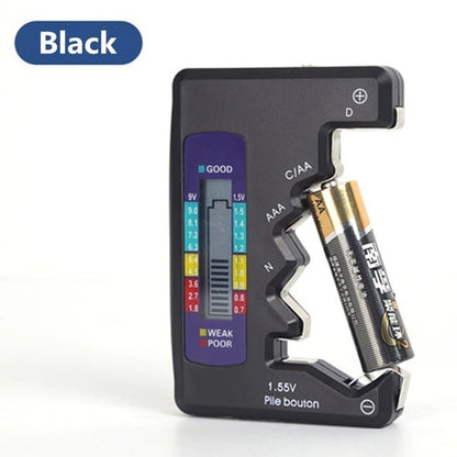 Last day📢📢50% off! ✨ Universal Battery Tester – Checks AA, AAA, 9V, Button & More Batteries in 3 Seconds! Compact, Accurate🔋⏱️