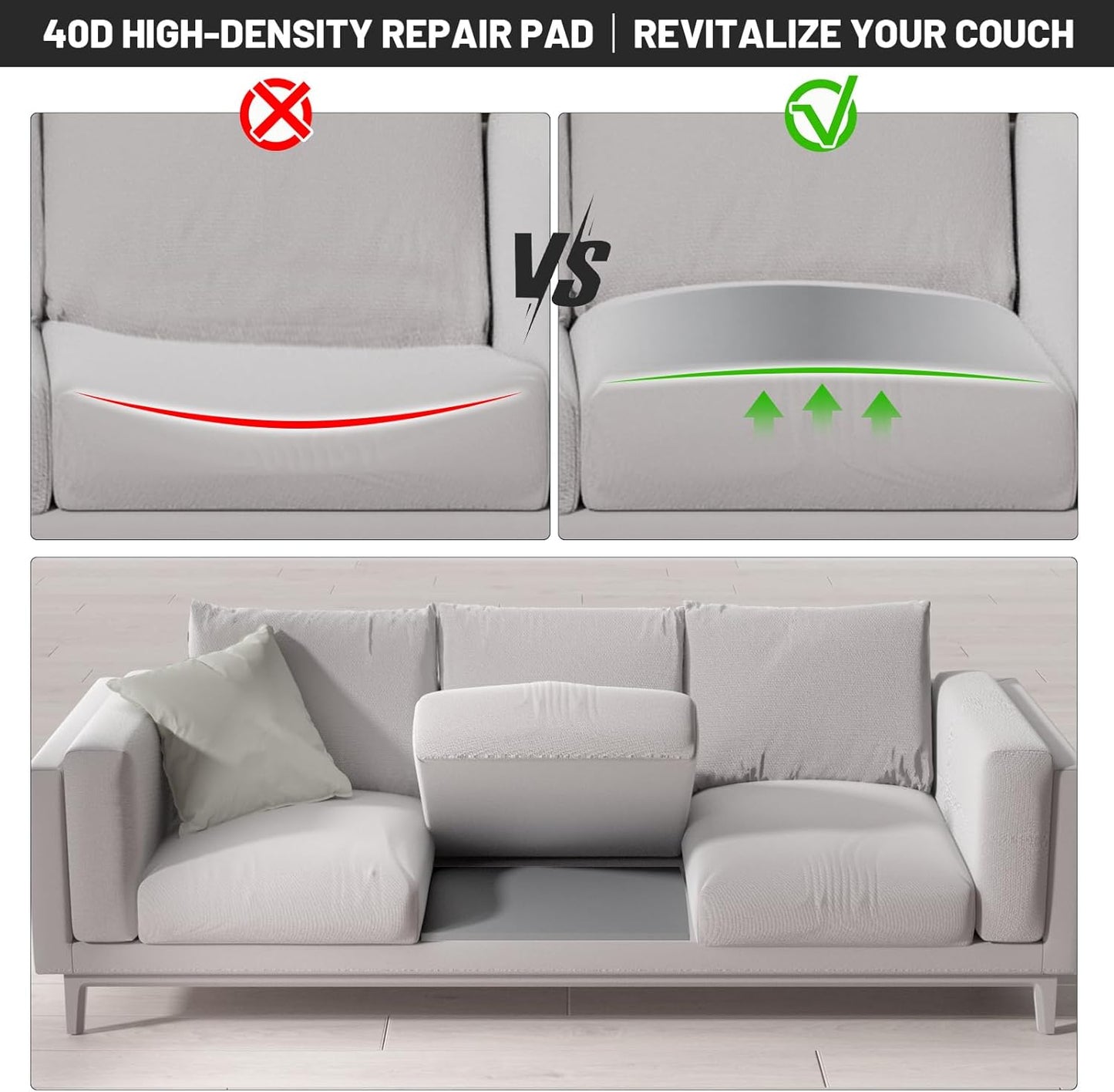🔥🛋️Couch Cushion Support For Sagging Seat