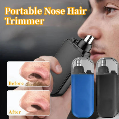 ⚡ LIMITED-TIME 50% OFF! Rechargeable Electric Nose Hair Trimmer, Portable Safe Round Head Mens Grooming Tool