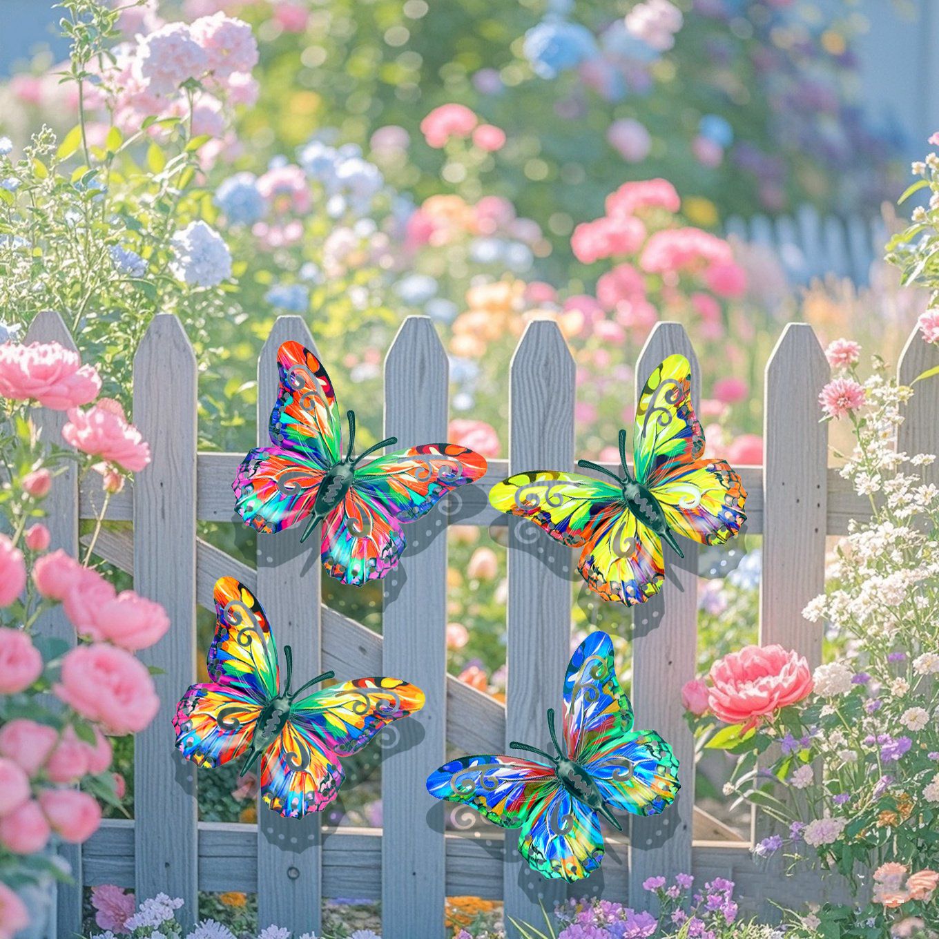 Brand New 2026✨🦋4Pcs Butterfly Metal Wall Decor