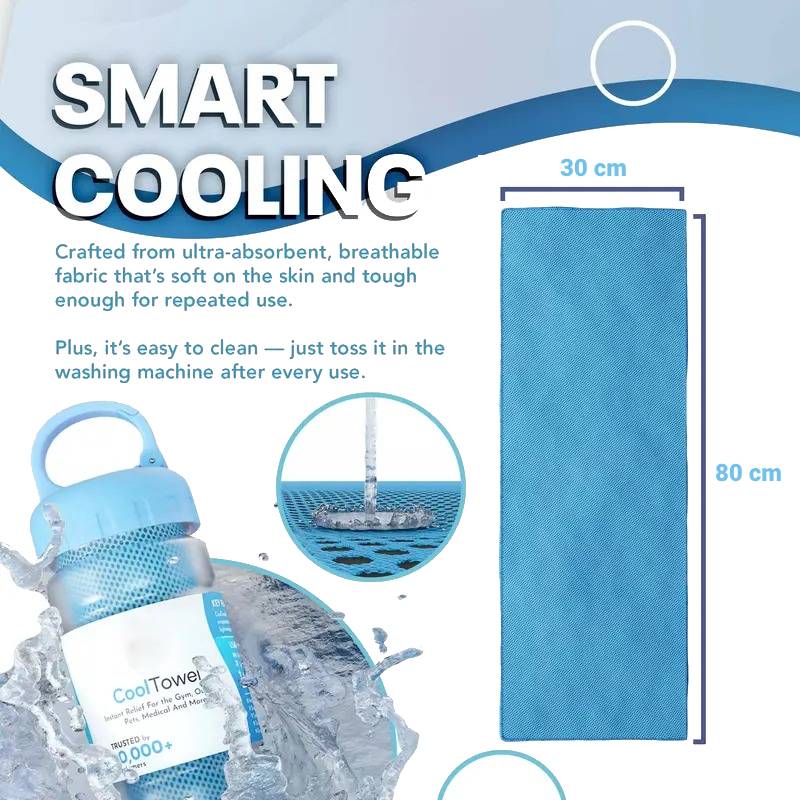 ⏰50% OFF-Buy 1 Get 1 Free❄💦Cold Sweat Towel You Can Use Anywhere, Anytime! Reusable Soft Absorbent Cooling Portable