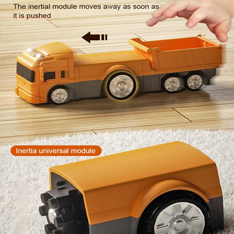 🔥🎁Magnetic Transform Engineering Car Assembled Toys