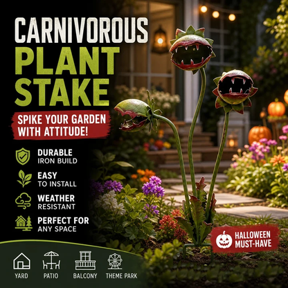 🔥50% OFF 🌻Plants vs. Zombies comes to life！🏡Whimsical Metal Carnivorous Plant Garden Stake