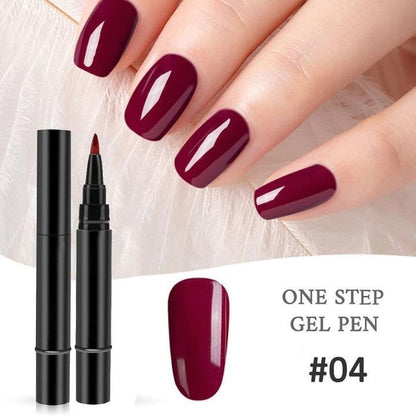 💅🌟 Limited Time Buy 1 Get 1 Free ! ✨One Step Nail Gel Pen🎨Free handheld mini UV nail lamp💡
