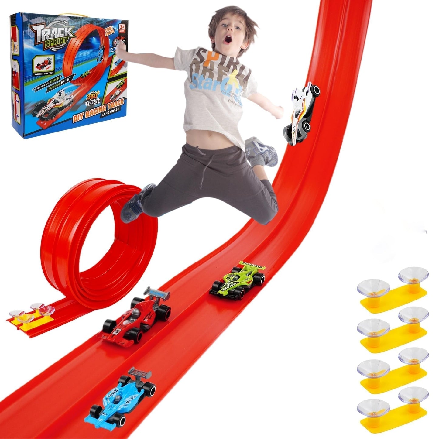 🎄🎁 2025 Christmas Surprise Gift: DIY Hot Wheels Racetrack Racing Toy 🚗✨