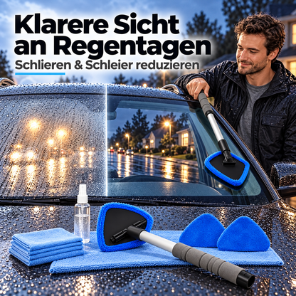 ⏳Time-Limited Special⏰Dual Magnetic Car Window Cleaner | Streak-Free Cleaning Kit for Car Glass 🛡️💪
