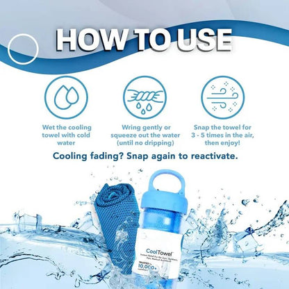 ⏰50% OFF-Buy 1 Get 1 Free❄💦Cold Sweat Towel You Can Use Anywhere, Anytime! Reusable Soft Absorbent Cooling Portable