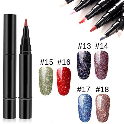 💅🌟 Limited Time Buy 1 Get 1 Free ! ✨One Step Nail Gel Pen🎨Free handheld mini UV nail lamp💡