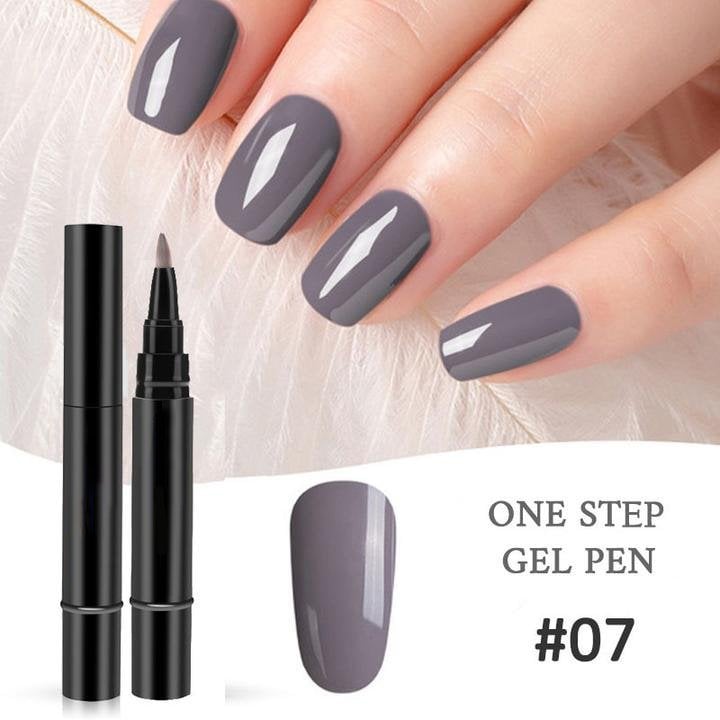 💅🌟 Limited Time Buy 1 Get 1 Free ! ✨One Step Nail Gel Pen🎨Free handheld mini UV nail lamp💡