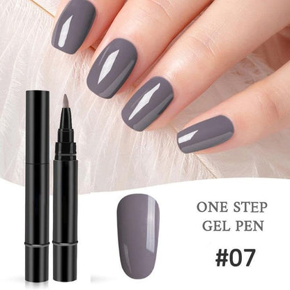 💅🌟 Limited Time Buy 1 Get 1 Free ! ✨One Step Nail Gel Pen🎨Free handheld mini UV nail lamp💡
