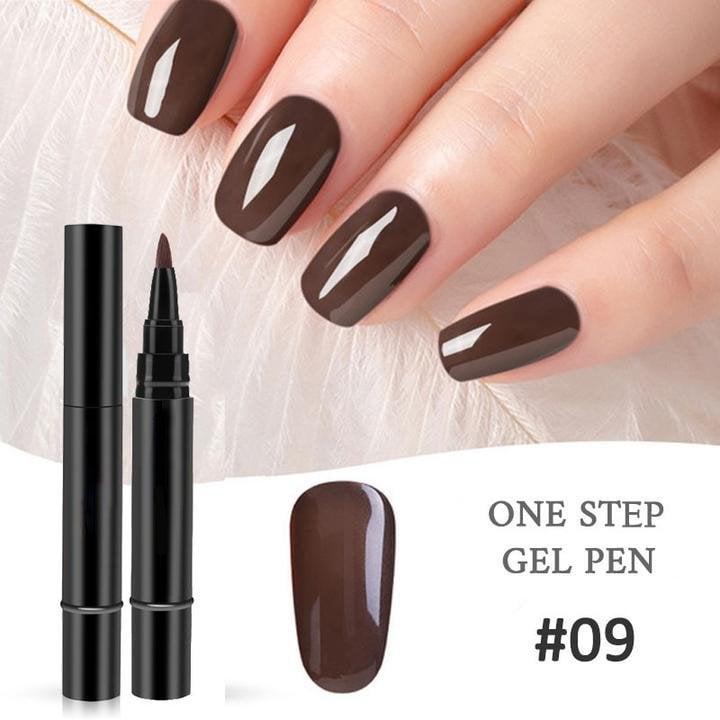 💅🌟 Limited Time Buy 1 Get 1 Free ! ✨One Step Nail Gel Pen🎨Free handheld mini UV nail lamp💡