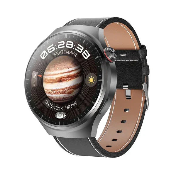 ✨New arrival✨ Watch 4 PRO Round Smartwatch: Bluetooth calling, waterproof, and smart voice assistant for your active life! 💪⌚