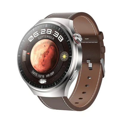 ✨New arrival✨ Watch 4 PRO Round Smartwatch: Bluetooth calling, waterproof, and smart voice assistant for your active life! 💪⌚