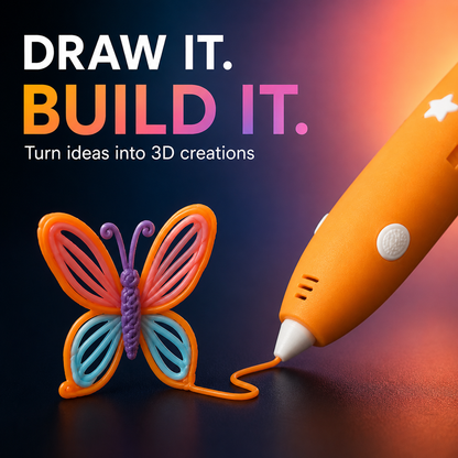 🎁50% Off for 2026 New Launch！🎨Low Temperature Wireless 3D Printing Pen for Kids🖌️✨️