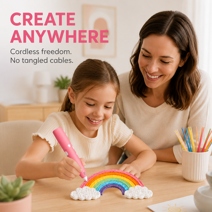 🎁50% Off for 2026 New Launch！🎨Low Temperature Wireless 3D Printing Pen for Kids🖌️✨️