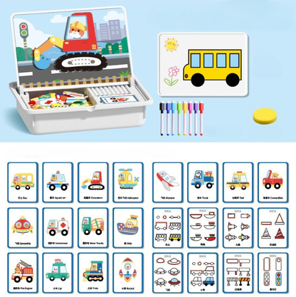 🔥While Supplies Last 50% OFF!🎉 Magnetic Puzzle Dress-Up Game Children's Double-Sided Educational Toy Portable Preschool Learning Toy
