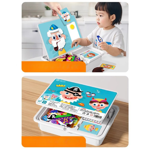 🔥While Supplies Last 50% OFF!🎉 Magnetic Puzzle Dress-Up Game Children's Double-Sided Educational Toy Portable Preschool Learning Toy