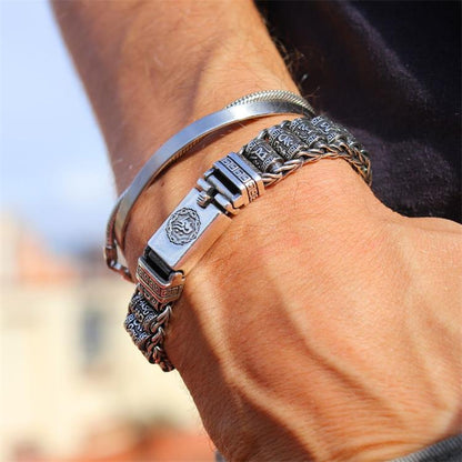 💥Six Character Truth-Prayer Wheel Bracelet⛓️