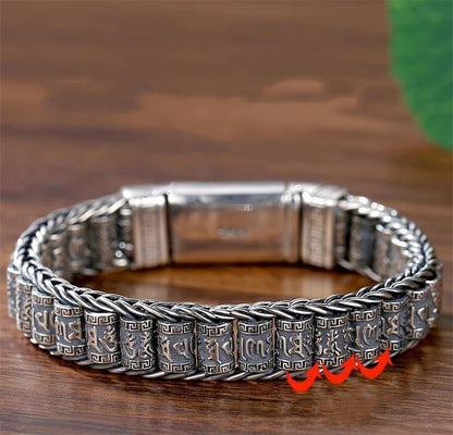 💥Six Character Truth-Prayer Wheel Bracelet⛓️