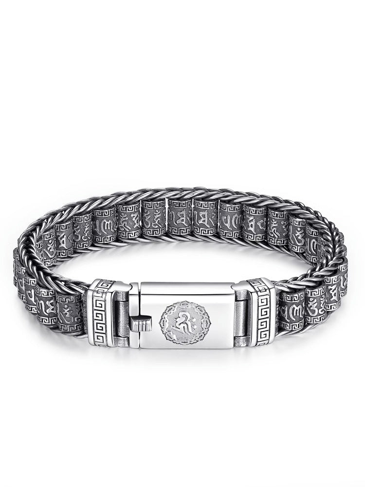 💥Six Character Truth-Prayer Wheel Bracelet⛓️