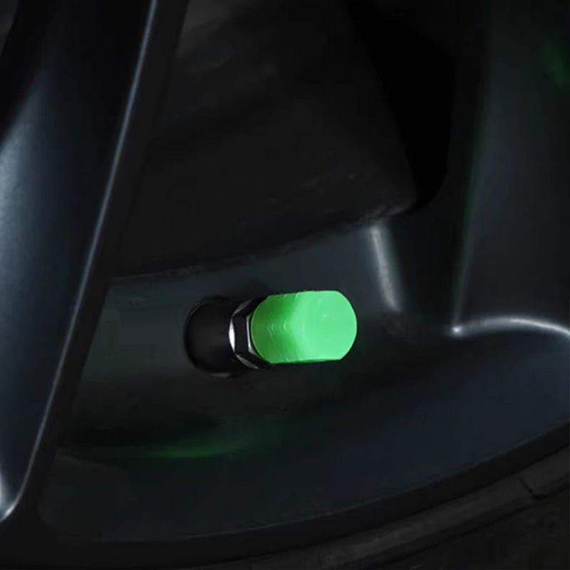 💥Glow-in-the-Dark Tire Valve Stems - Unique Auto Accessory