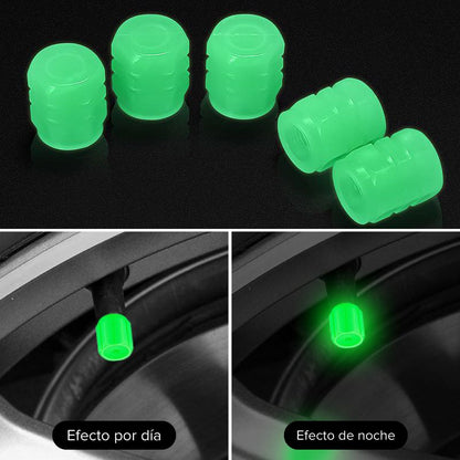 💥Glow-in-the-Dark Tire Valve Stems - Unique Auto Accessory