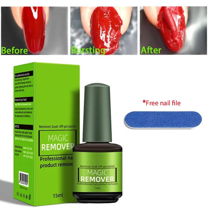 🌿 Buy 1 Get 1 FREE! 🛡️ Magic Nail Gel Remover – Effortless Gel Polish Removal at Home 💅