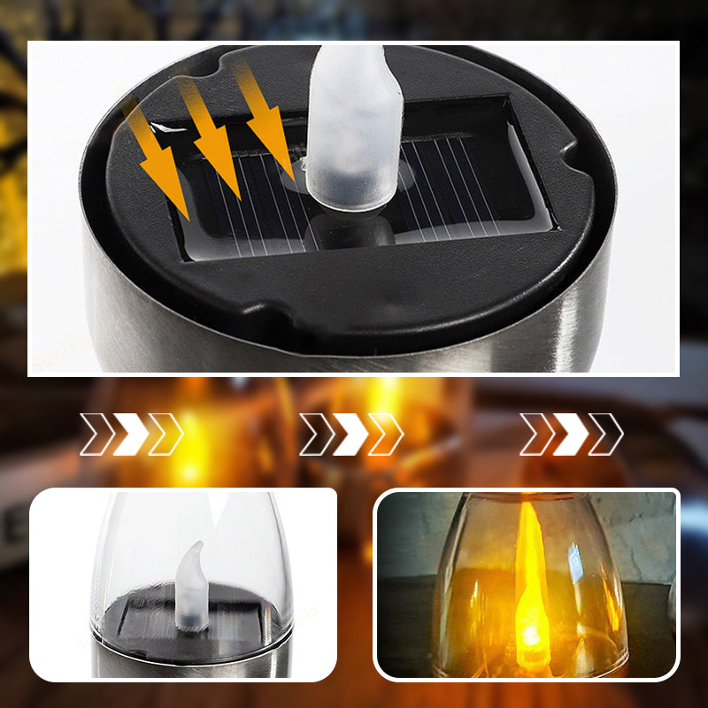 🕯️ BUY 2 GET 1 FREE! ☀️ Solar Flickering Tea Lights 🌙