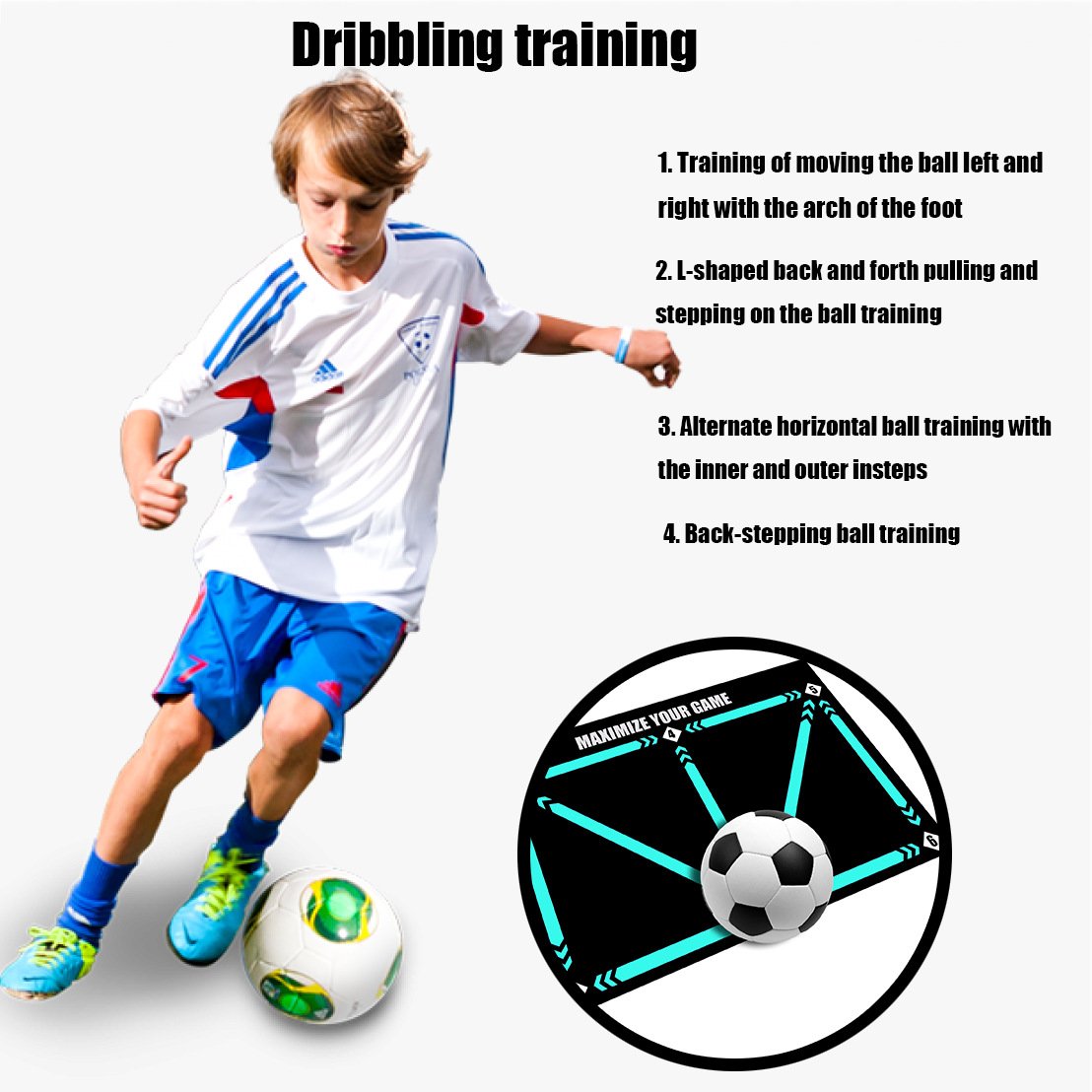 🔥 Last Day of Promotion: 50% OFF - ⚽ Soccer Training Mat for all levels, non-slip and silent