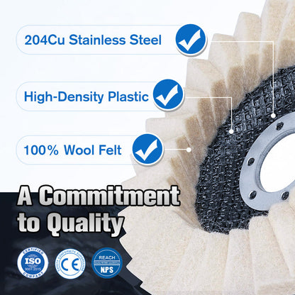 💯HOT SALE 50% OFF🔥Wool Felt Flap Polishing Disc