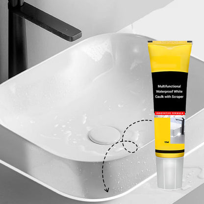 🔥HOT SALE 50% OFF🎁Multifunctional Waterproof White Caulk with Scraper