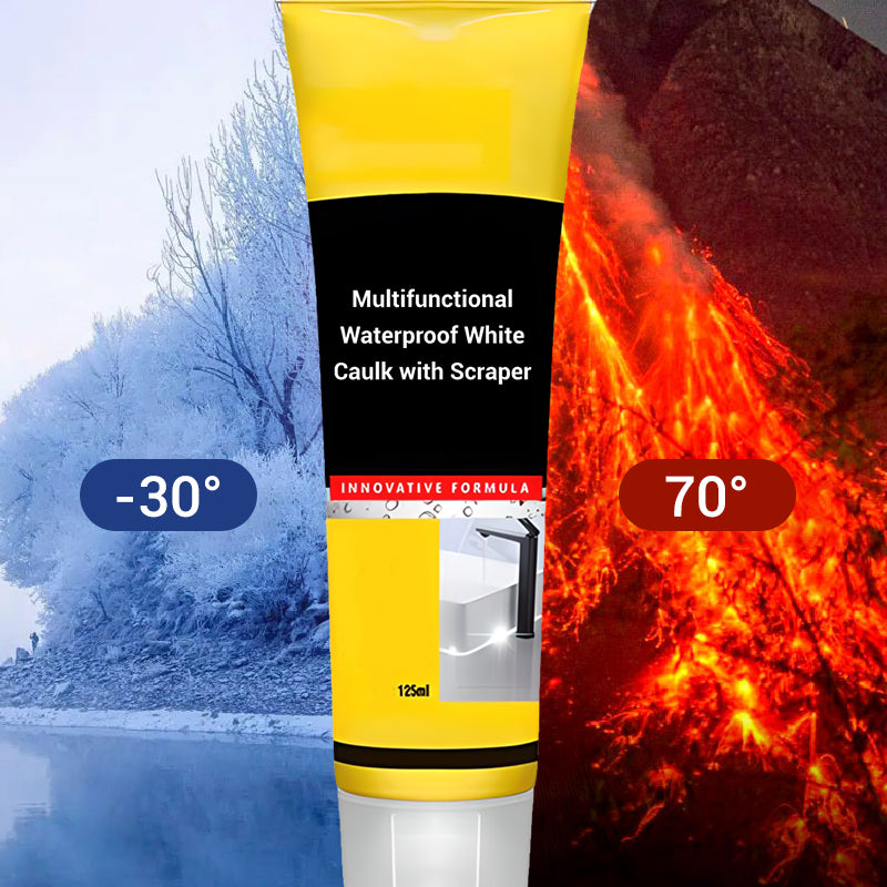 🔥HOT SALE 50% OFF🎁Multifunctional Waterproof White Caulk with Scraper