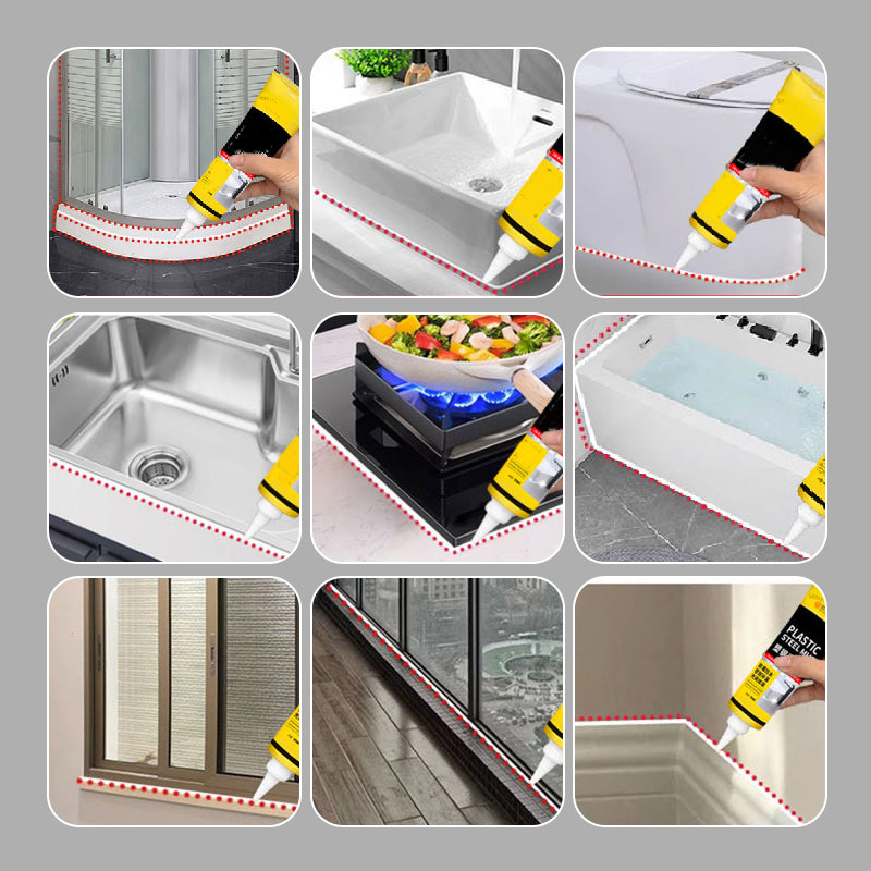 🔥HOT SALE 50% OFF🎁Multifunctional Waterproof White Caulk with Scraper