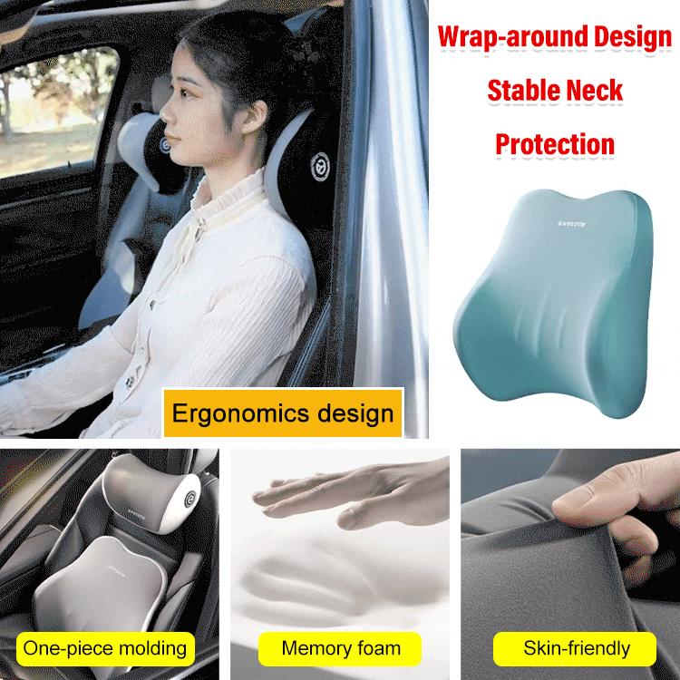 ⏳Time-Limited Special⏰Aviation-Grade Car Neck Pillows and Lumbar Support Cushions