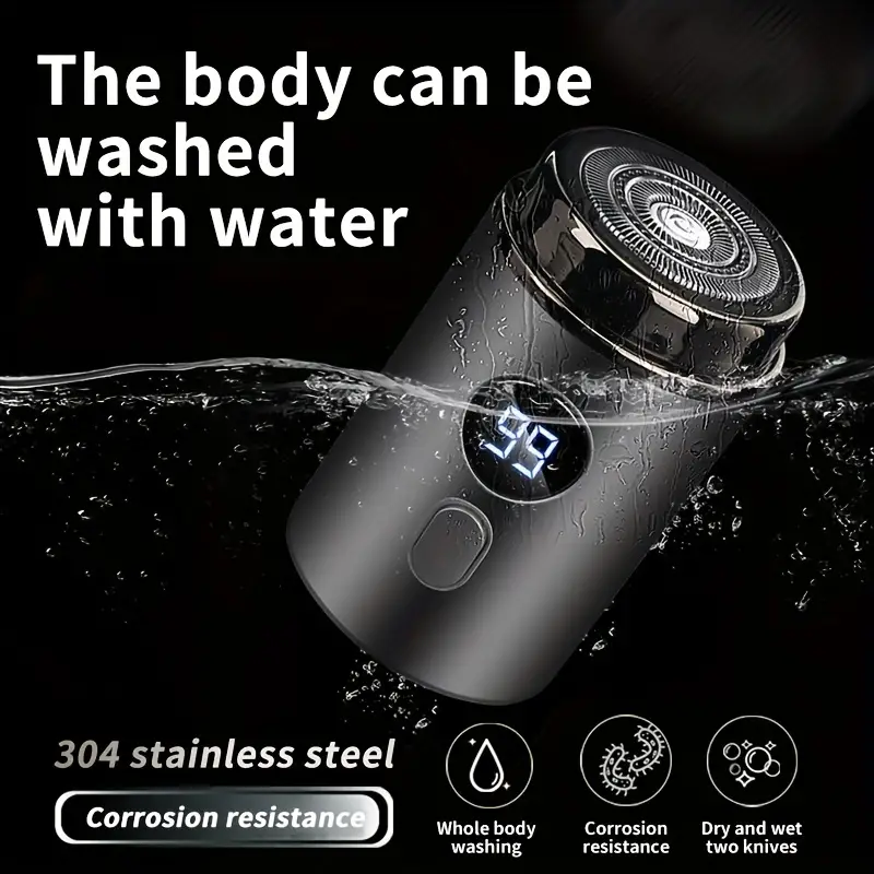 🔥Hot Promotion 50% OFF🔥Men’s Powerful Mini Electric Shaver with Digital Display