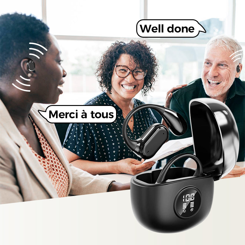🔥Last Day Promotion 49% OFF-🎁The best gift of all-AI Translation Wireless OWS Bluetooth5.4 Earphones (Fit iOS & Android)