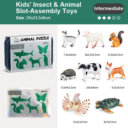 🐞Kids' Insect & Animal Slot-Assembly Toys