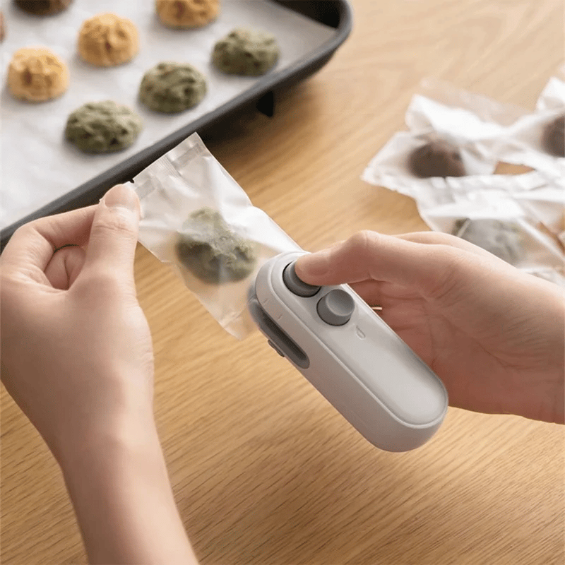 💥Mini Sealer Small Household Hand Pressure Sealer Portable Snack Plastic Bag Heat Sealing Machine
