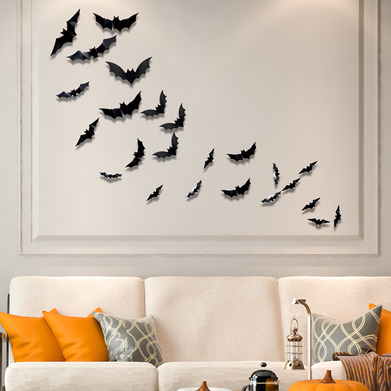 🦇Halloween 3D Bat LED Wall Light Decor🎃💡