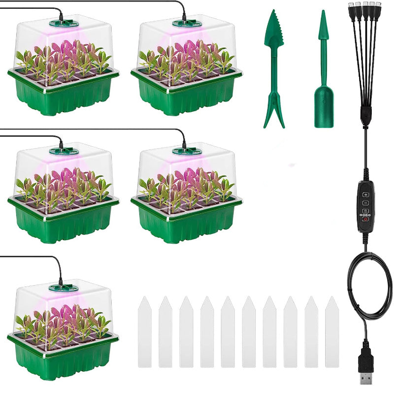 ⏰Limited offer 49% discount🔥Seed Starter Trays with Grow Light