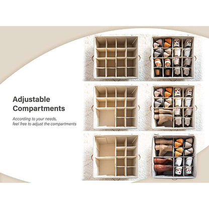 👟 Transparent, foldable PVC shoe box, waterproof shoe organiser for the office
